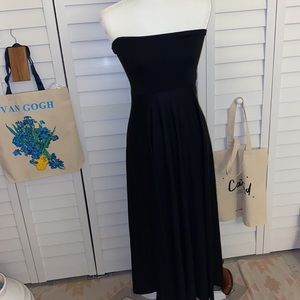 Long black comfy dress